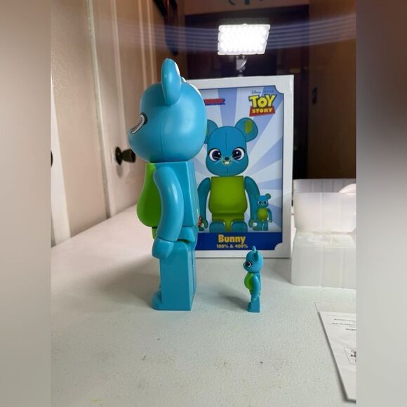 Bearbrick x Disney Pixar Toy Story 4 BUNNY 100% & 400% Set Be@rbrick - Picture 2 of 10